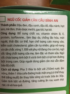Combo ngũ cốc + cao chè vằng