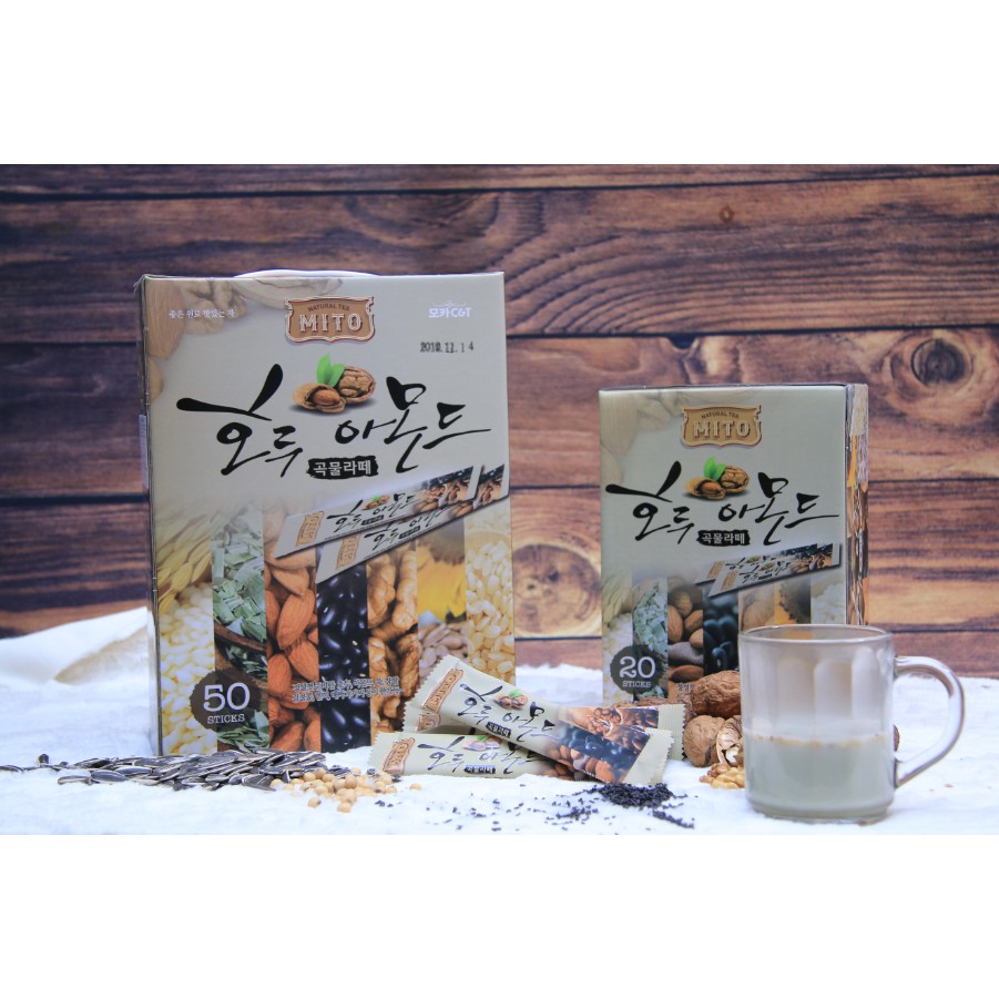 Bột sữa ngũ cốc, hạnh nhân, óc chó 20 gói/hộp