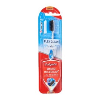 BÀN CHẢI ĐÁNH RĂNG COLGATE MACRO MOLECULAR FLEX CLEAN SLIMSOFT CHARCOAL