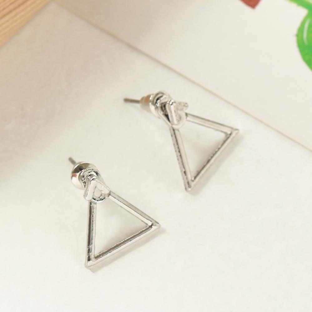 Bông Tai Dáng Dài Hình Tam Giác Độc Đáo Thời Trang Cho Nữ