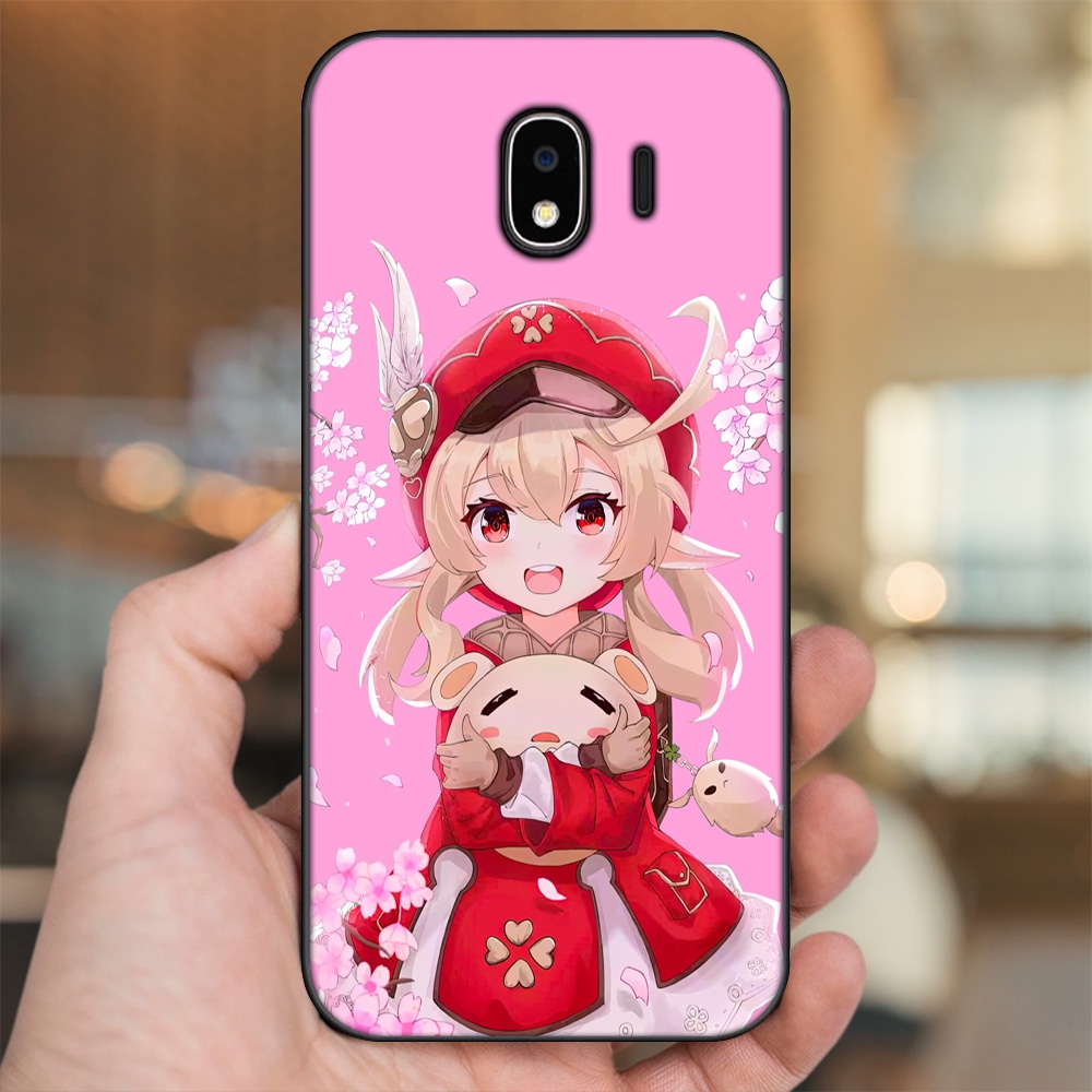 Ốp lưng Samsung J4 viền đen in hình Klee Genshin Impact