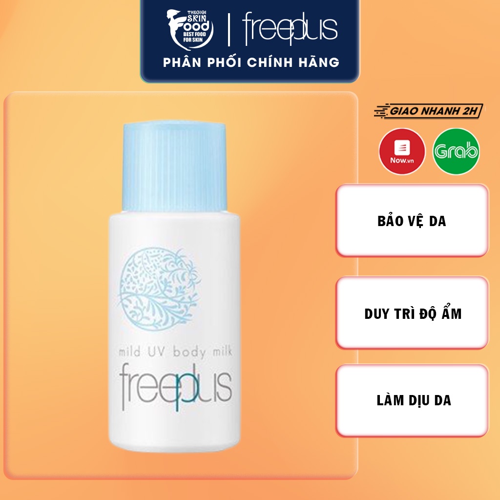 Sữa Chống Nắng Toàn Thân Dịu Nhẹ Dưỡng Ẩm Freeplus Mild UV Body Milk SPF32 PA+++ 50ml