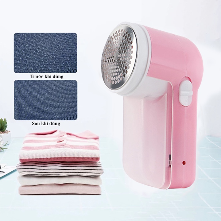 Máy Cắt Lông Xù Quần Áo, Chăn Thảm Sạc Pin Tiện Lợi