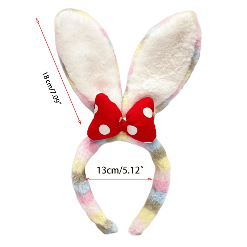 Băng Đô Tai Thỏ Hoạt Hình Nhiều Màu