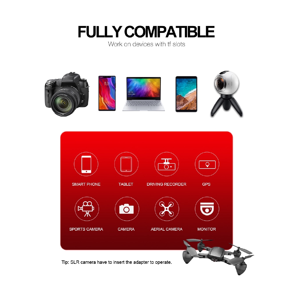 Thẻ nhớ TF256G 128GB 64GB lớp 10 U3 U1 SDXC EVO+ Micro SD | BigBuy360 - bigbuy360.vn