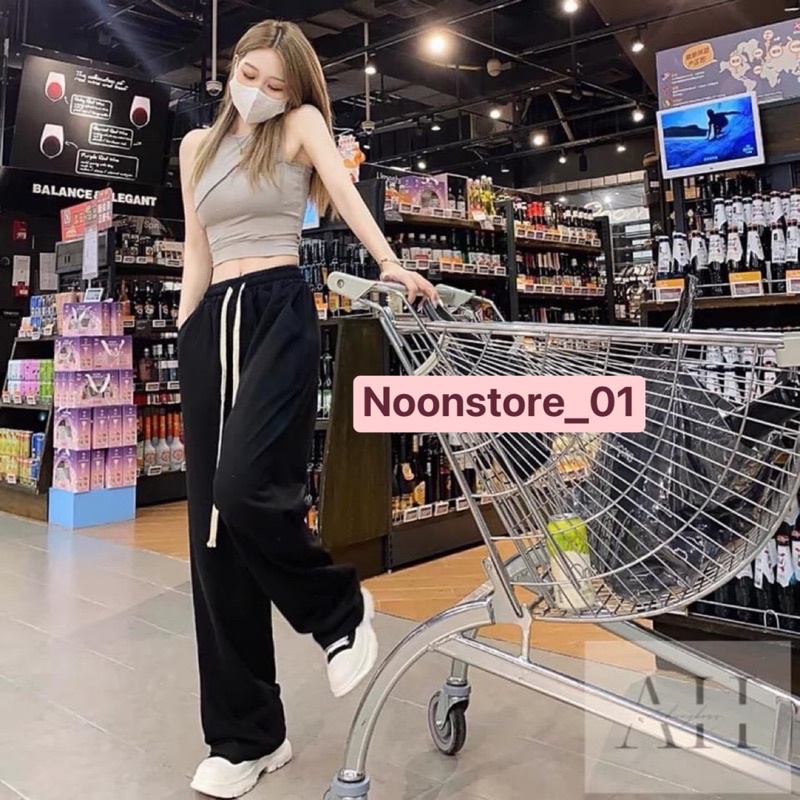 Quần ống xuông nữ chất len tăm mát - hàng có sẵn