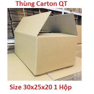 30x25x20 - Thùng Hộp carton giấy đóng hàng ♥️ KHUYẾN MÃI ♥️ 1 Hộp