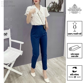 Quần tây nữ ống côn công sở tôn dáng thời trang thiết kế cao cấp Q038