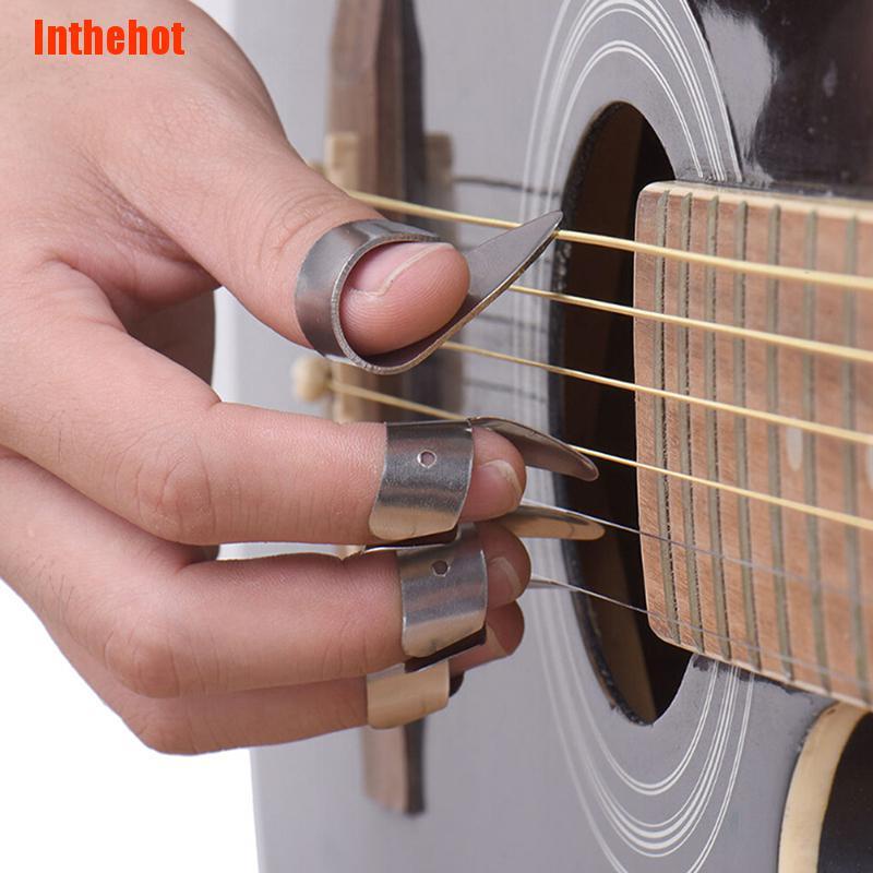 Bộ 4 Miếng Gảy Đàn guitar Bằng Kim Loại Tiện Dụng