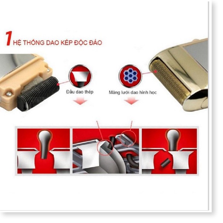 Xả Kho - Máy cạo râu cầm tay thế hệ mới giá rẻ thích hợp cho dã ngoại