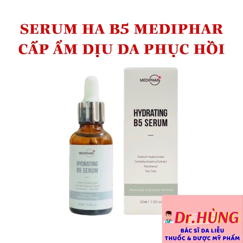 ✅(CHÍNH HÃNG) Serum Dưỡng B5 Mediphar Cấp Ẩm, Phục Hồi Trắng Sáng Da 30ml