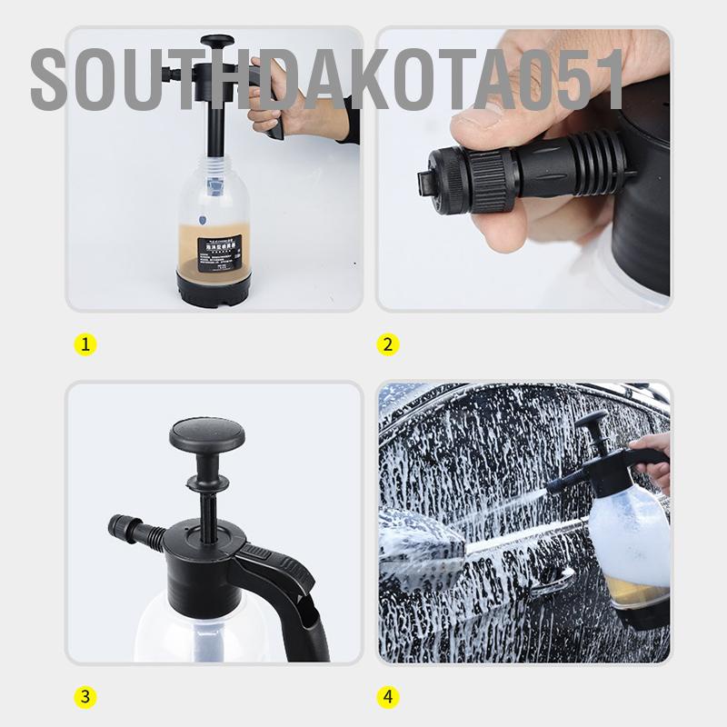 Bình Xịt Tạo Bọt Tuyết Rửa Xe Ô Tô , Xe Máy cầm tay Tiện Dụng 2L