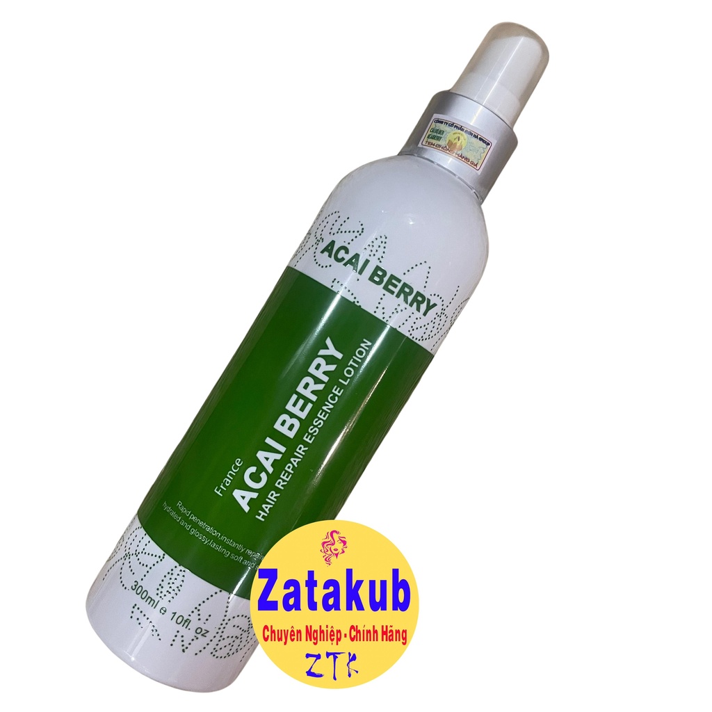 Xịt dưỡng đạm dưỡng phục hồi tóc Collagen Acai Berry 300ml