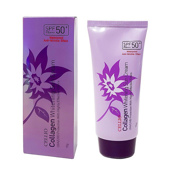 Kem chống nắng dưỡng trắng da Cellio Sun Whitening Cream SPF 50+ PA+++ 70ml