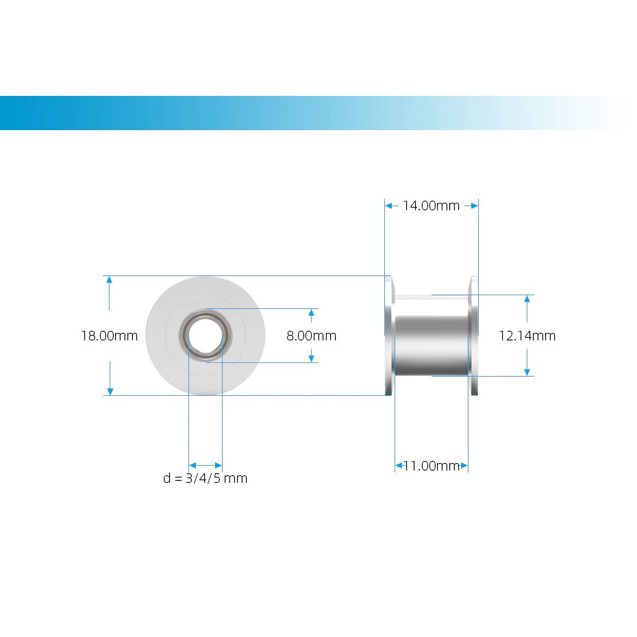 Ròng rọc GT2 bản 10mm