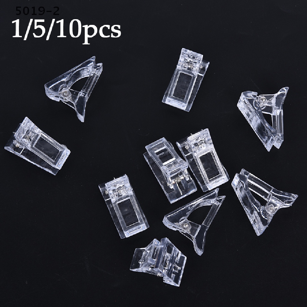 [GAV] Nail Tips Clip Transparent Finger Building Gel Extension Nails Art Manicure Tool {VN}