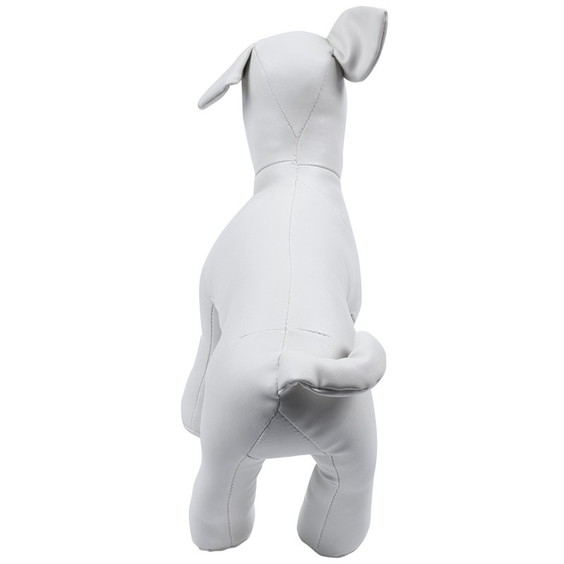 Leather Dog Mannequins Standing Position Dog els Toys Pet Animal Shop Display Mannequin White S