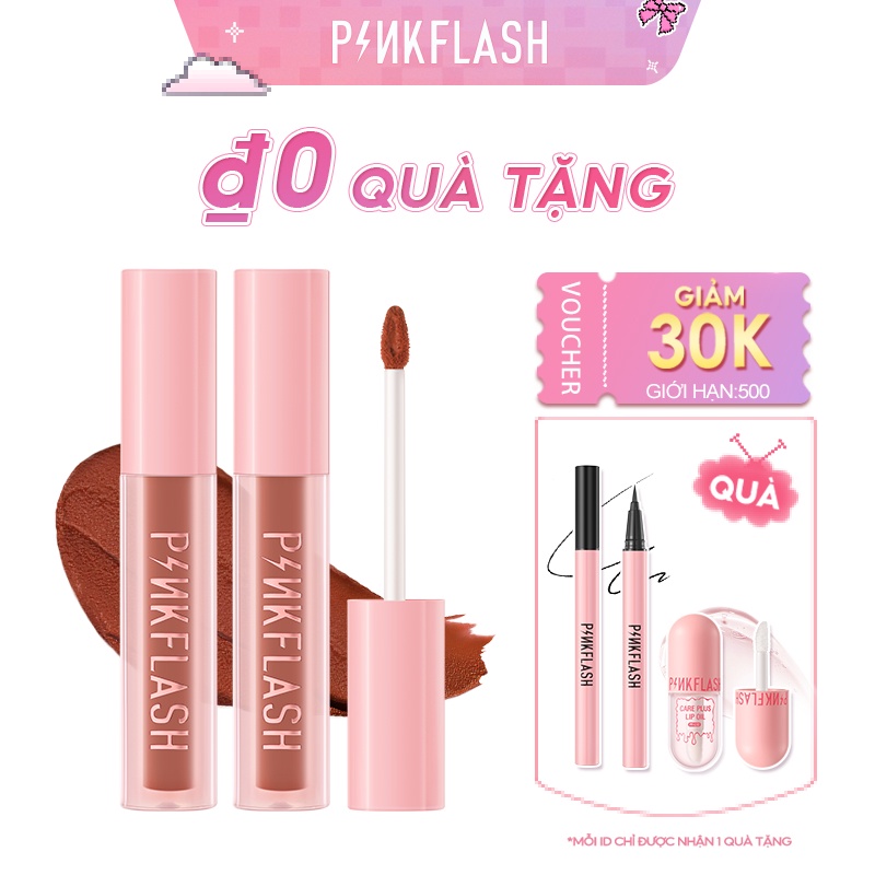 Son kem lì PINKFLASH PinkSweetie mềm mịn như nhung trọng nhẹ 30g