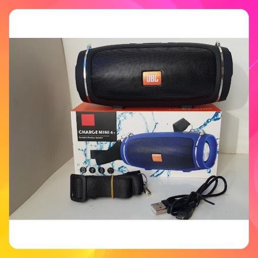Loa Bluetooth Mini JBL Charge 4+ bass tốt khoẻ - có dây đeo Version 2021