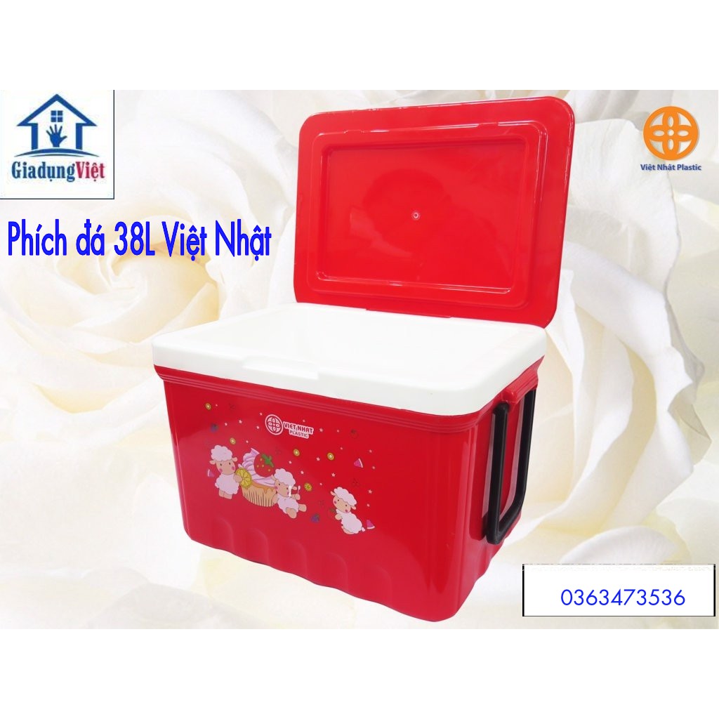 [Nhựa Việt Nhật] Phích đá giữ nhiệt 38L Việt Nhật