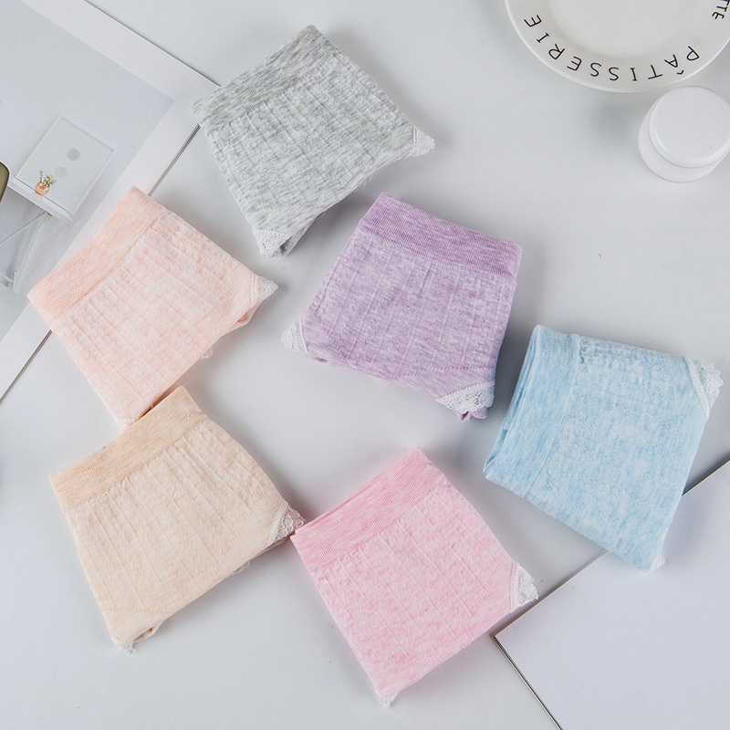 Quần Lót Nữ Đáy May Kháng Khuẩn, Quần Lót Cotton Đính Nơ Thoáng Mát Siêu Xinh ZANA BRA L1236