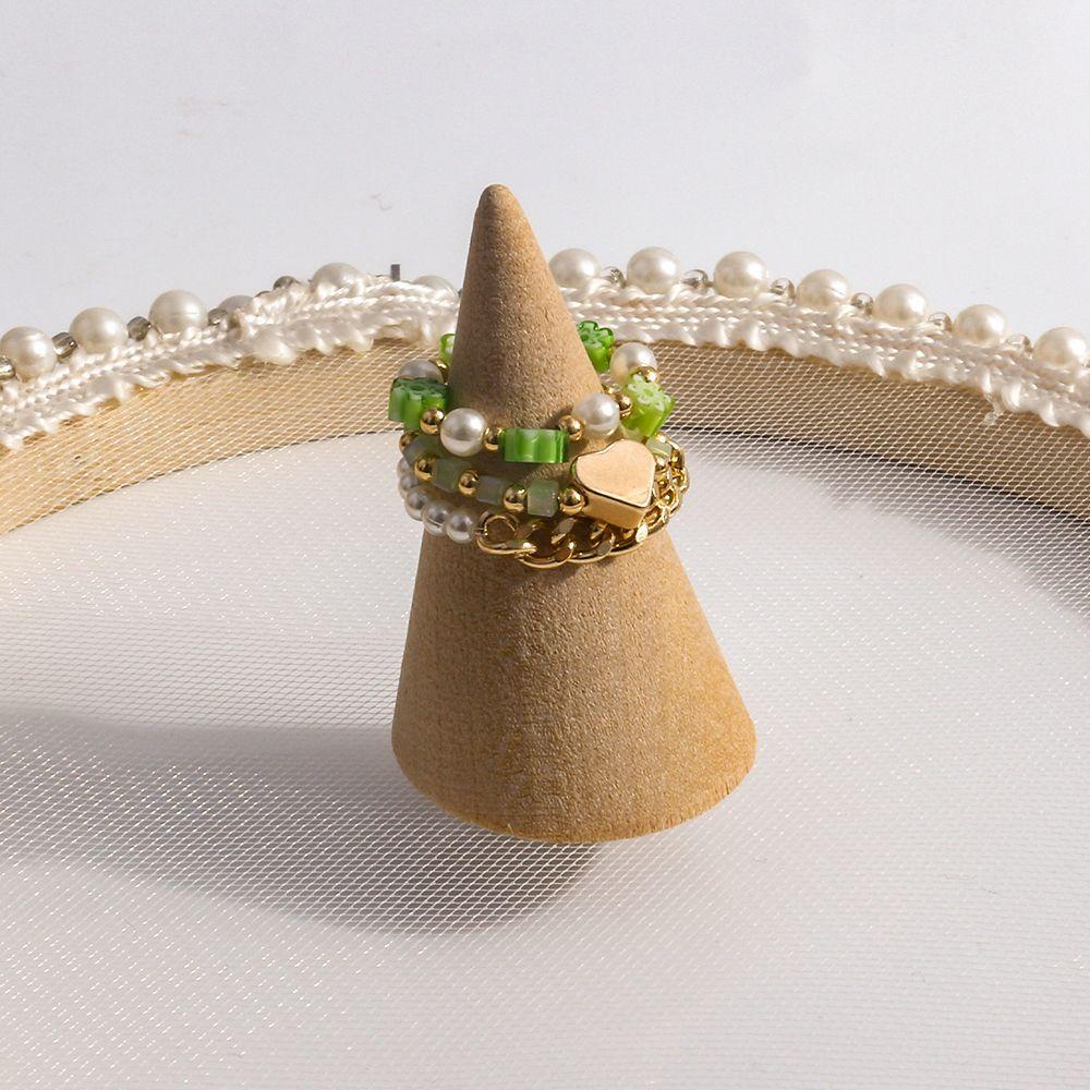 Nhẫn Acrylic Hình Hoa Phong Cách Bohemia Ngọt Ngào Cho Nữ