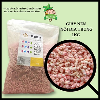 Lót chuồng Hamster - Bịch giấy nén dài nội địa trung trang trí, lót chuồng 1kg cho hamster