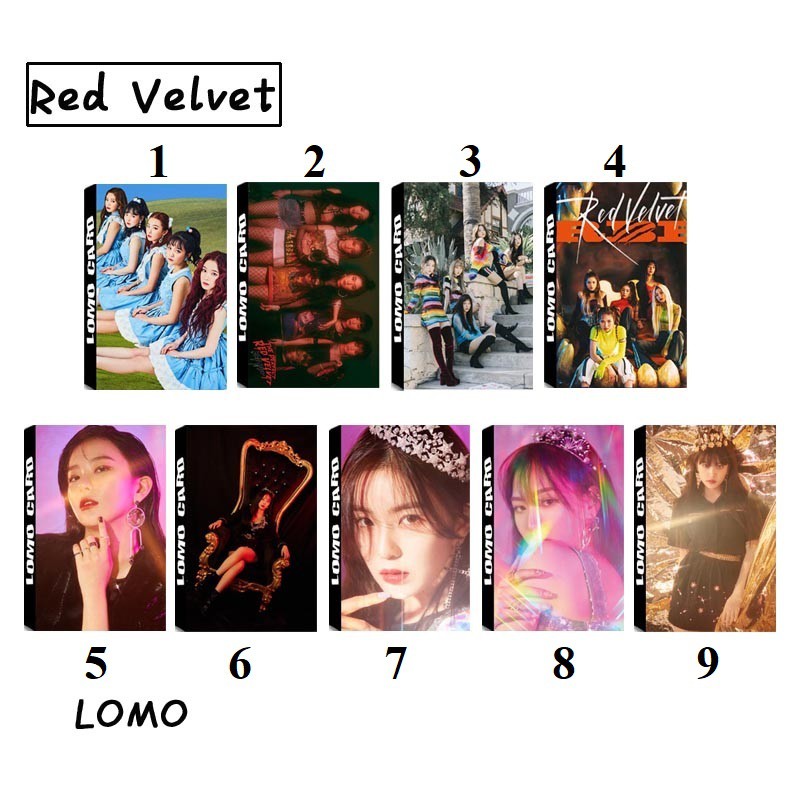 Hộp lomo lomocard nhóm Red Velvet Bad Boy