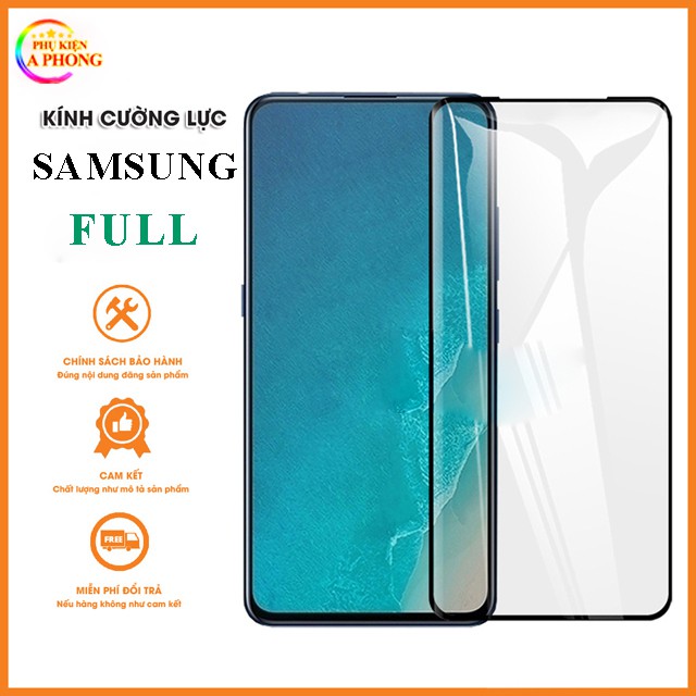 [Mua 5 Cái Là Có Giá Sỉ] Kính cường lực samsung A01, A11, A21, A21s, A31, Cường lực samsung 9d Full màn + Tặng giấy lau