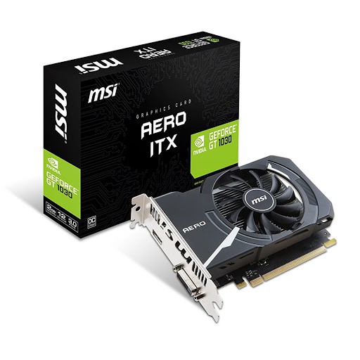 Card màn hình MSI GeForce GT 1030 2GB GDDR5 AERO (GT-1030-AERO-ITX-2G-OC)