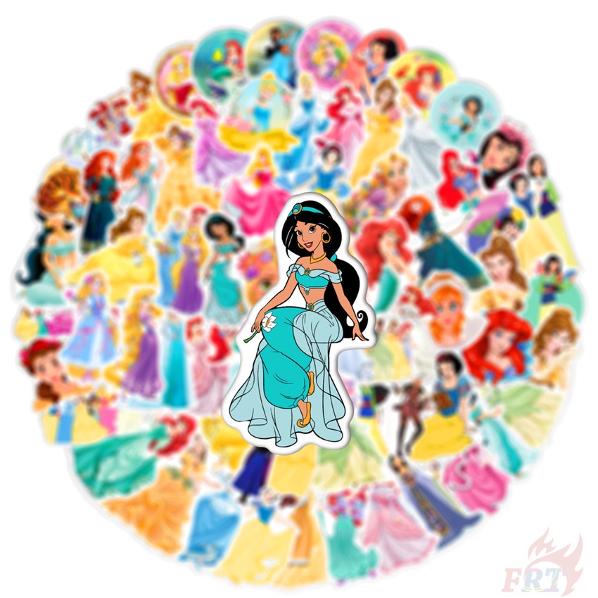 Bộ 100 Cái/Bộ ❉ Hình Dán Công Chúa Disney ❉ Miếng Dán Trang Trí Thời Trang Chống Thấm Nước