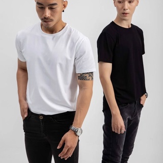 Combo 2 áo thun trơn đen trắng unisex