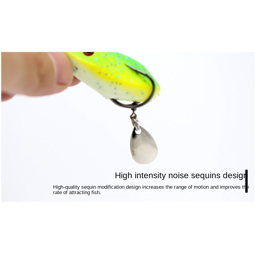 Mồi Câu Cá Giả Hình Ếch Mềm 5.5cm/13g