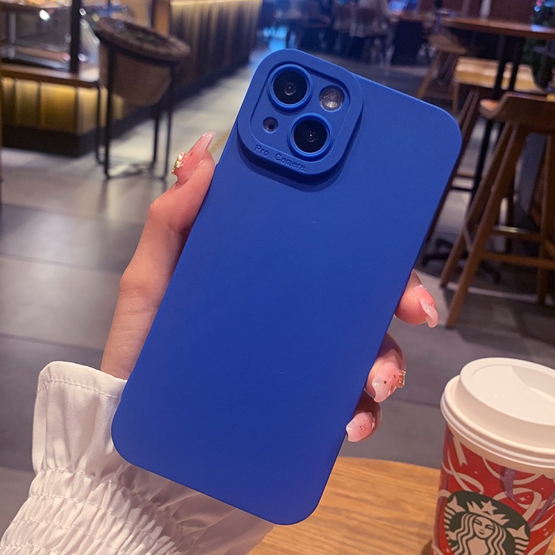 Ốp lưng trơn bảo vệ camera siêu sang dành cho nhiều dòng máy của Iphone/samsung/oppo/realme/xiaomi/vivo