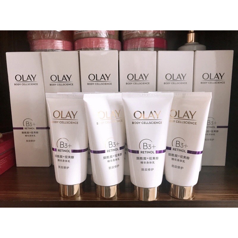 Dưỡng thể trắng da Olay B3 Retinol. Tặng kèm quà