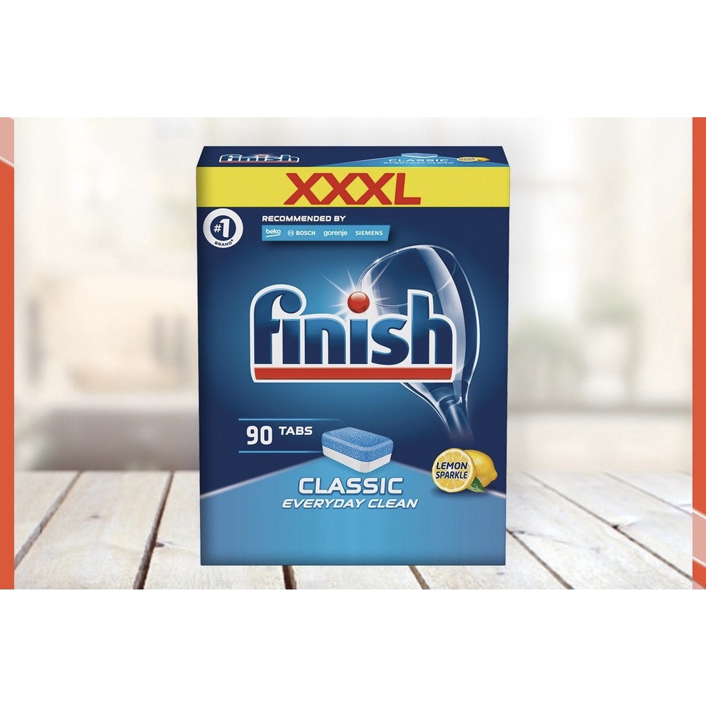 Viên Rửa Chén Finish Classic 90 viên Hương Chanh