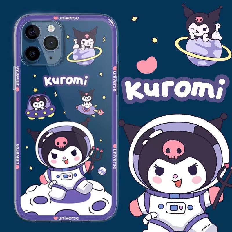 Ốp Điện Thoại Mềm In Họa Tiết Kuromi Cho iphone 11 12 13 pro max xr 8plus