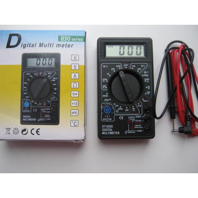 Đồng hồ đo VOM vạn năng điện tử DT-830D có loa thông mạch