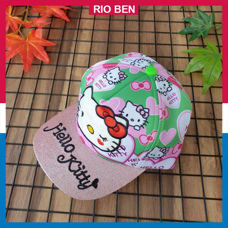Nón Hello Kitty dễ thương cho bé gái từ 3-8 tuổi RBN006