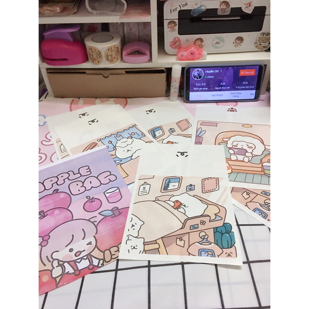 Túi Giấy Mini Đựng Quà Scrunchies Bánh Kẹo Dễ Thương Túi Kraft Gói Hàng Caro Cute Giá Rẻ Xinh