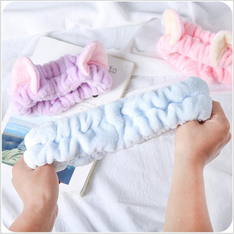 Phụ kiện tóc băng đô turban tai mèo 3D dễ thương