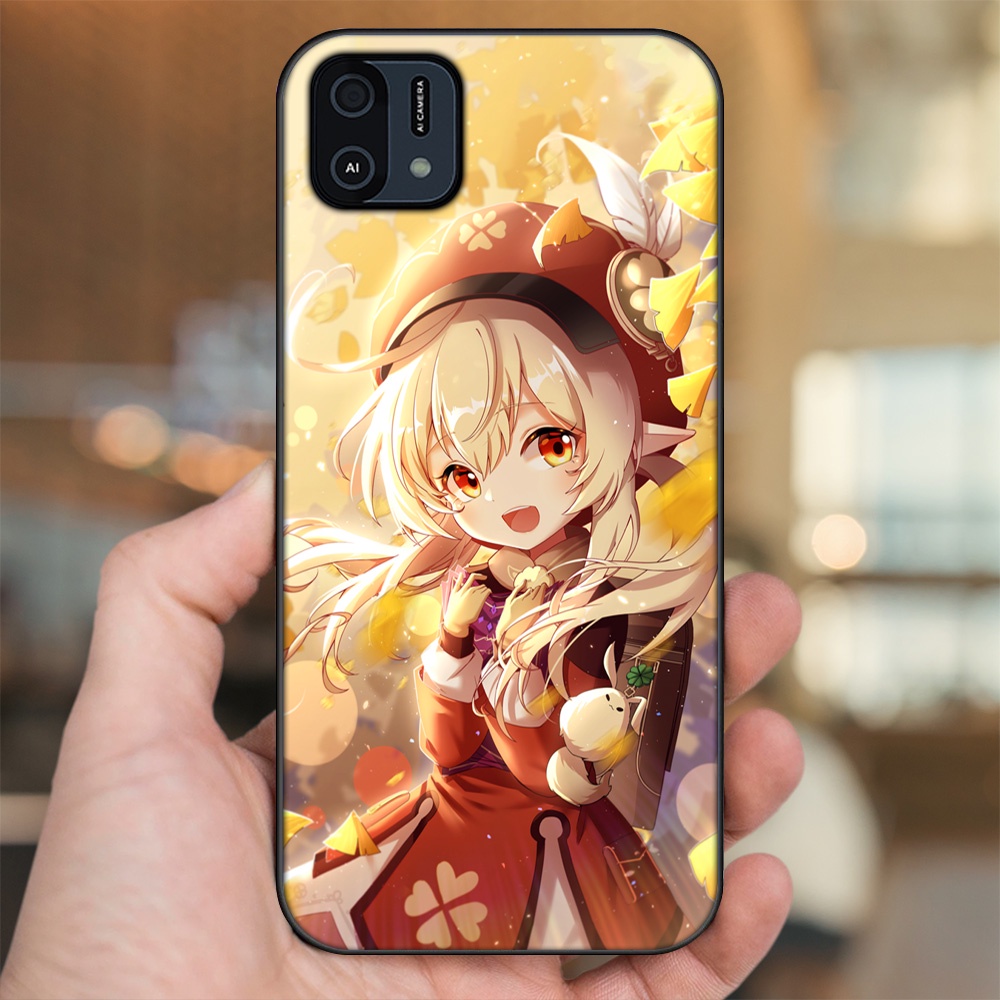 Ốp lưng Oppo A16K viền đen in hình Klee Genshin Impact