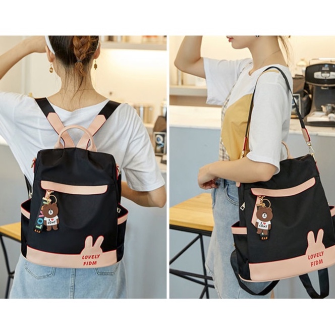 Balo Vải Oxford Cỡ Lớn Thiết Kế Dễ Thương Thời Trang Đi Học / Du Lịch Cho Nữ