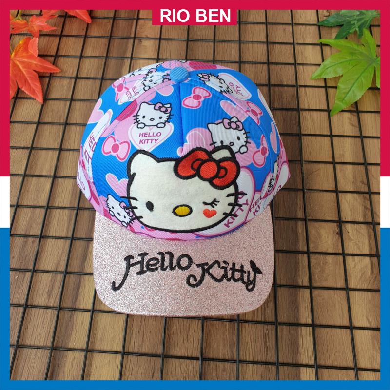 Nón bé gái in 3d hình Hello Kitty, bé từ 3-10 tuổi RBN092