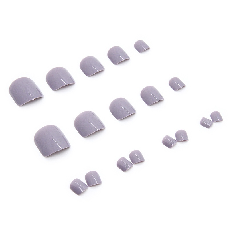 Móng Chân Giả Màu Sắc Đơn Giản F028-F031