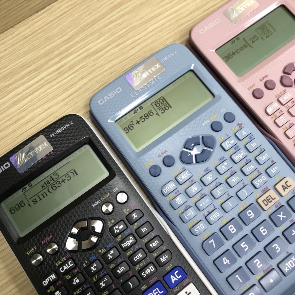Máy tính Casio FX-580VNX - Chuyên dùng cho cấp 2 &amp; cấp 3, cầm tay, nhỏ gọn, cho phép mang vào phòng thi