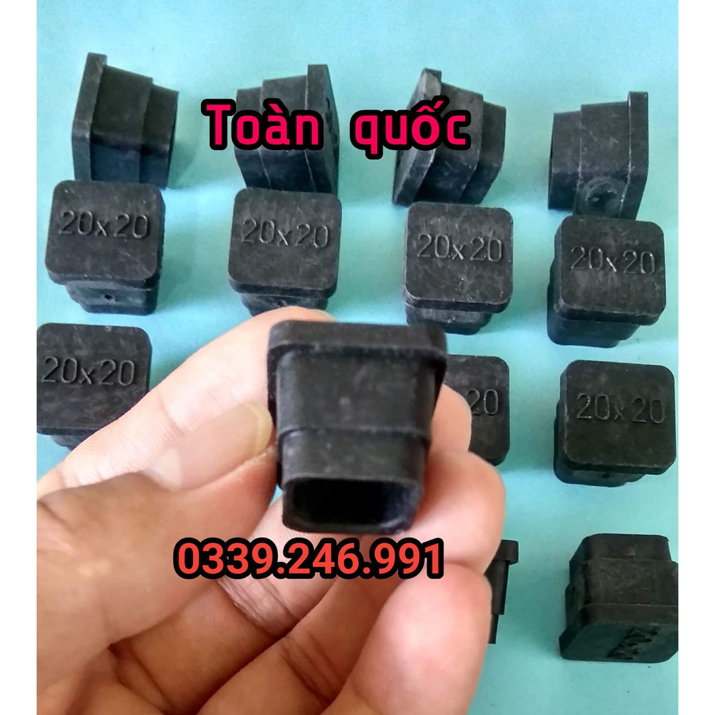 Bộ 20 chiếc vuông 20x20_bịt trong chân bàn ghế, ống hộp, nút đóng trong chân bàn