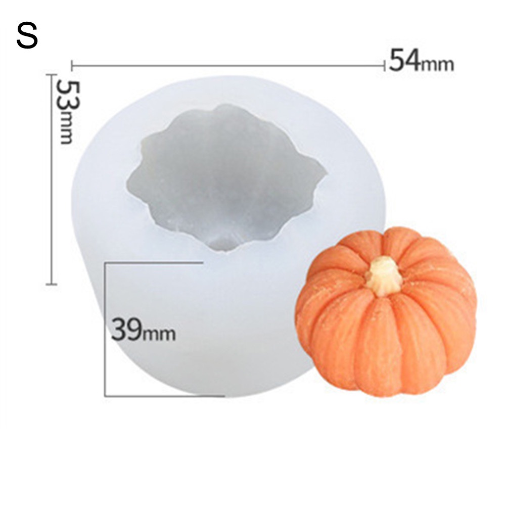 Khuôn silicone tạo hình làm bánh kẹo hình quả bí ngô 3D