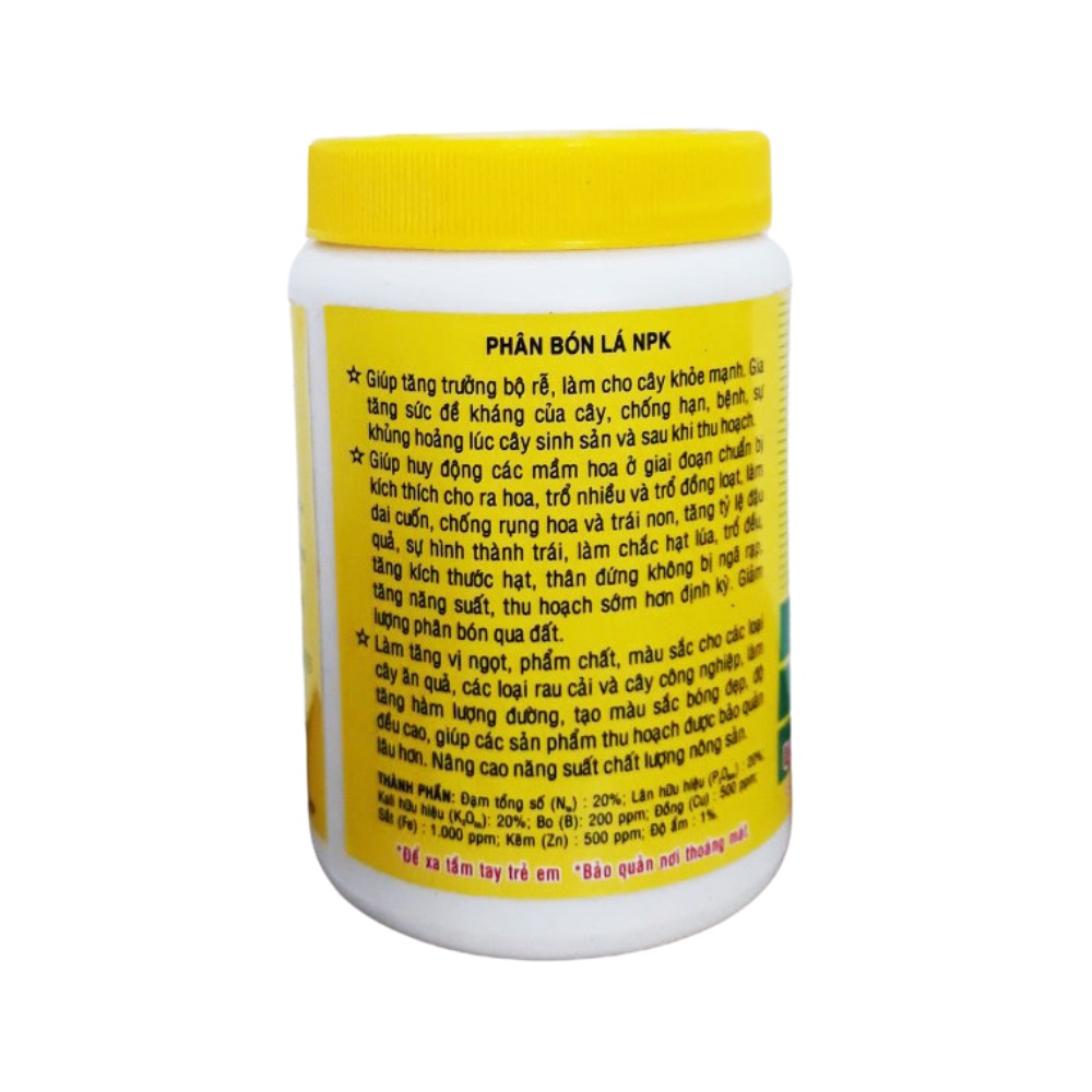 Phân Bón Lá Grow More NPK 20-20-20 +TE Giúp Cây To Củ, Lớn Trái, Chắc Hạt - Hũ 100g (PGM-001-NK20).