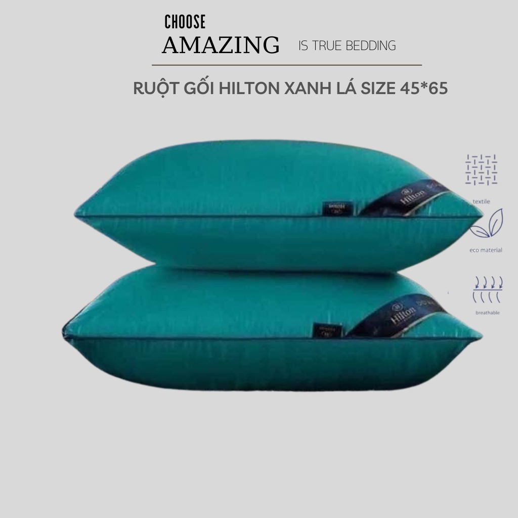 1 đôi Ruột gối Hilton hàng Việt Nam xuất khẩu size 45-65cm